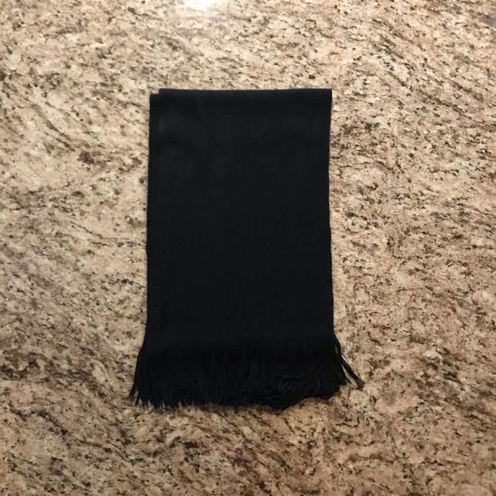 Black Fringe Scarf - Picture 2 of 2